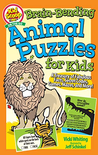 Stock image for Brain-Bending Animal Puzzles for Kids: A Treasury of Fabulous Facts, Secret Codes, Games, Mazes, and More! (Happy Fox Books) For Kids Age 5-10 - Activity Book with Word Search, Brain Teasers, and More for sale by SecondSale