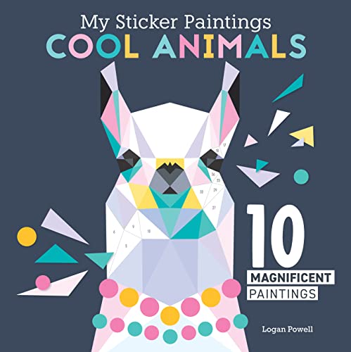 Beispielbild fr My Sticker Paintings: Cool Animals: 10 Magnificent Paintings (Happy Fox Books) Paint by Sticker For Kids 6-10 - Llama, Koala, Unicorn, and More, with 60-100 Removable, Reusable Stickers per Design zum Verkauf von WorldofBooks