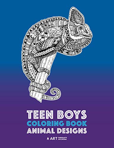 Stock image for Teen Boys Coloring Book: Animal Designs: Complex Animal Drawings for Older Boys & Teenagers; Zendoodle Lions, Wolves, Bears, Snakes, Spiders, S for sale by ThriftBooks-Atlanta