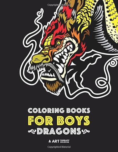 Beispielbild fr Coloring Books For Boys: Dragons: Advanced Coloring Pages for Teenagers, Tweens, Older Kids & Boys, Detailed Dragon Designs With Tigers & More, . Stress Relief & Relaxation, Relaxing Designs zum Verkauf von ZBK Books