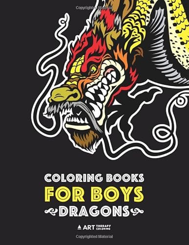 Imagen de archivo de Coloring Books For Boys: Dragons: Advanced Coloring Pages for Teenagers, Tweens, Older Kids & Boys, Detailed Dragon Designs With Tigers & More, . Stress Relief & Relaxation, Relaxing Designs a la venta por ZBK Books