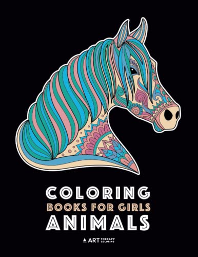 Beispielbild fr Coloring Books For Girls: Animals: Relaxing Colouring Book for Girls, Detailed Coloring Pages of Horses, Lions, Elephants, Bears, Sloth, Butterflies, . Rabbits, Zendoodle, Ages 4-8, 9-12, 13-19 zum Verkauf von ThriftBooks-Atlanta