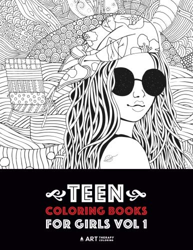 Beispielbild fr Teen Coloring Books For Girls: Vol 1: Detailed Drawings for Older Girls & Teenagers; Fun Creative Arts & Craft Teen Activity, Zendoodle, Relaxing . Mindfulness, Relaxation & Stress Relief zum Verkauf von Greenway