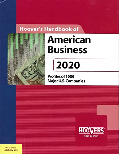 Stock image for Hoover's Handbook of American Business 2020 for sale by Better World Books: West