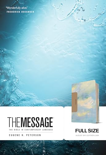 9781641581219: The Message Full Size (Leather-Look, August Sky/Sky Blue): The Bible in Contemporary Language