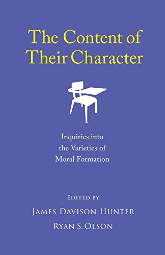Imagen de archivo de The Content of Their Character: Inquiries into the Varieties of Moral Formation a la venta por ThriftBooks-Atlanta