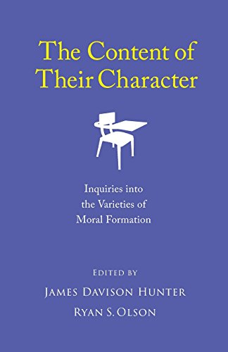 Stock image for The Content of Their Character: Inquiries into the Varieties of Moral Formation for sale by ThriftBooks-Atlanta