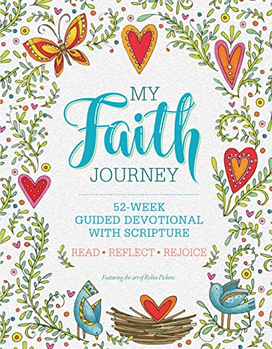 Beispielbild fr My Faith Journey: 52 Week Guided Devotional with Scripture (Quiet Fox Designs) Lined Journal Filled with Spiritual Activities, Ready-to-Color Drawings, Uplifting Messages, & Insightful Prompts zum Verkauf von BooksRun