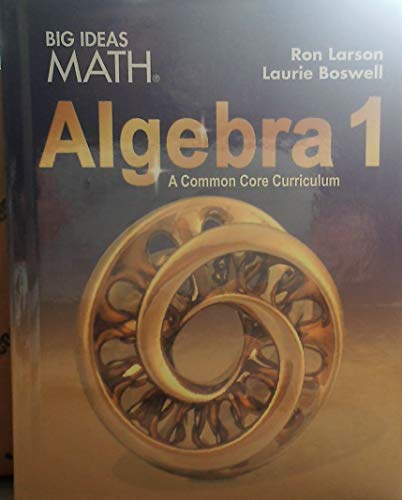 Stock image for Big Ideas Math - Algebra 1, A Common Core Curriculum for sale by Irish Booksellers