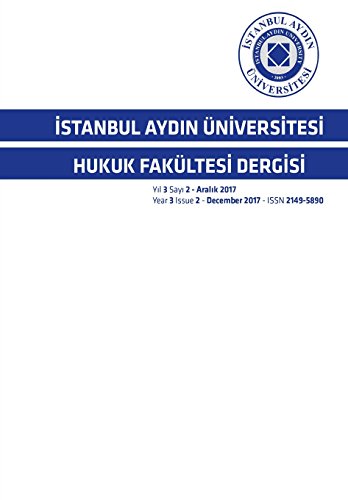Stock image for ?stanbul Aydin n?vers?tes? Hukuk Fakltes? Derg?s? (Y?l 3 Say? 2) (Turkish Edition) for sale by Lucky's Textbooks
