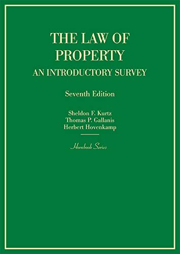 Stock image for The Law of Property: An Introductory Survey (Hornbooks) for sale by BooksRun