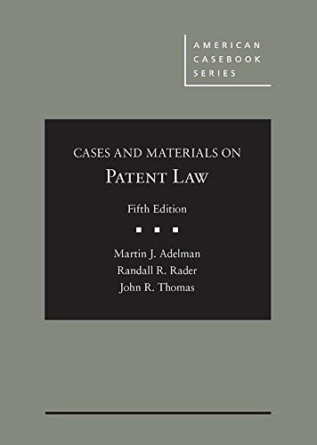 Beispielbild fr Cases and Materials on Patent Law (American Casebook Series) zum Verkauf von BooksRun