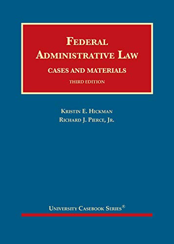 Beispielbild fr Federal Administrative Law (University Casebook Series) zum Verkauf von BooksRun