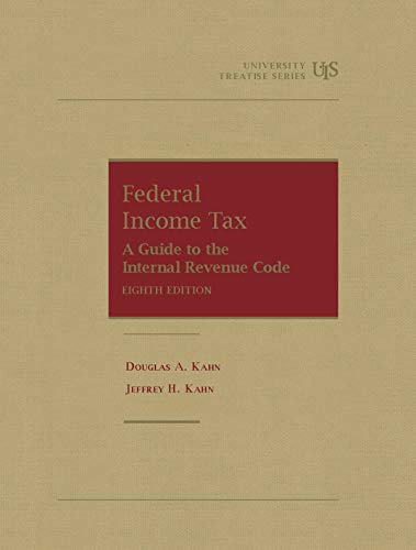 Imagen de archivo de Federal Income Tax: A Guide to the Internal Revenue Code (University Treatise Series) a la venta por BooksRun