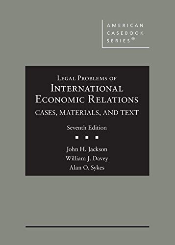 Stock image for Cases, Materials & Texts on Legal Problems of Int'l Economic Relations (American Casebook Series) (Used) for sale by BarristerBooks