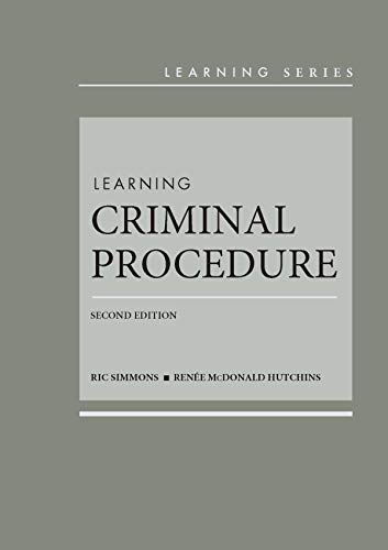 Beispielbild fr Learning Criminal Procedure zum Verkauf von Better World Books