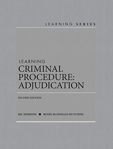 Beispielbild fr Learning Criminal Procedure: Adjudication (Learning Series) zum Verkauf von BooksRun