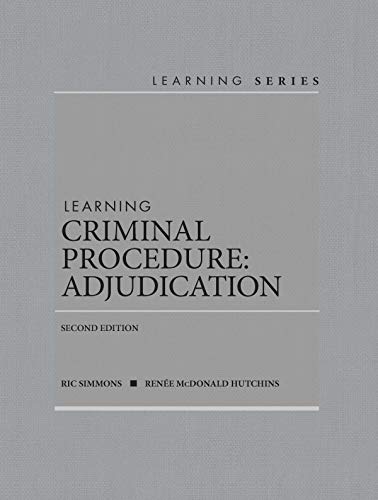 Stock image for Learning Criminal Procedure: Adjudication (Learning Series) for sale by Books Unplugged