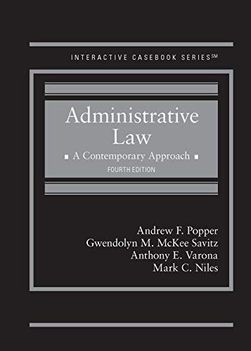 Beispielbild fr Administrative Law: A Contemporary Approach (Interactive Casebook Series) zum Verkauf von Big River Books