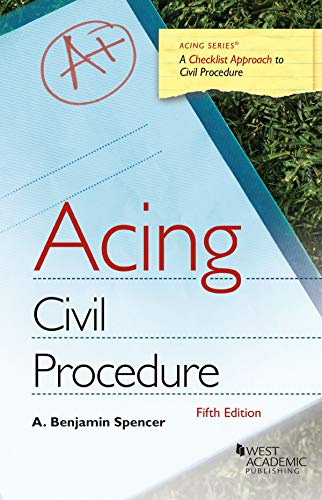 Beispielbild fr Acing Civil Procedure (Acing Series) zum Verkauf von BooksRun