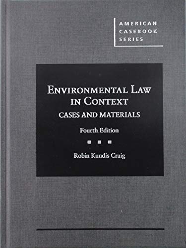 Stock image for Environmental Law in Context for sale by PBShop.store UK