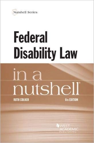 9781642429114: Federal Disability Law in a Nutshell (Nutshell Series)