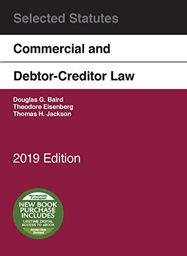 9781642429138: Commercial and Debtor-Creditor Law Selected Statutes, 2019 Edition