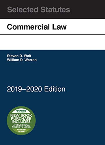 Stock image for Commercial Law, Selected Statutes, 2019-2020 for sale by GF Books, Inc.