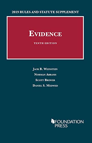 Stock image for Evidence, 2019 Rules and Statute Supplement (University Casebook Series) for sale by Textbooks_Source