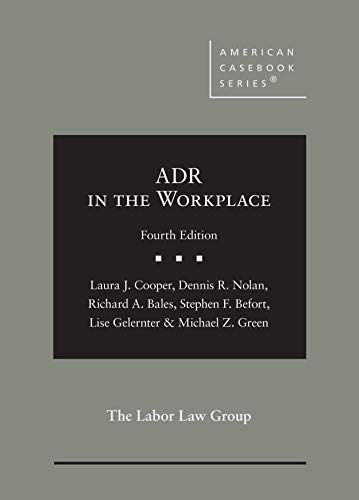 Stock image for ADR in the Workplace (American Casebook Series) for sale by GF Books, Inc.