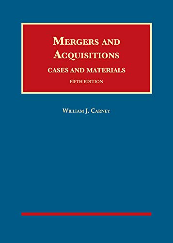 Stock image for Mergers and Acquisitions, Cases and Materials for sale by Better World Books