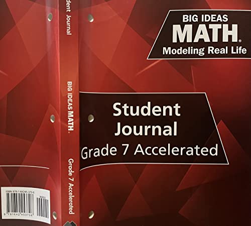 Imagen de archivo de Big Ideas Math: Modeling Real Life Grade 7 Accelerated Student Journal a la venta por BooksRun