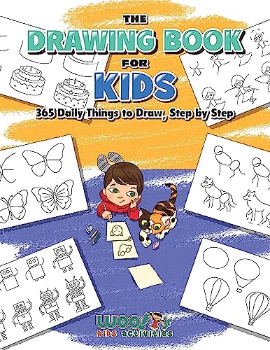 Stock image for The Drawing Book for Kids: 365 Daily Things to Draw, Step by Step (Art for Kids, Cartoon Drawing) for sale by ThriftBooks-Atlanta