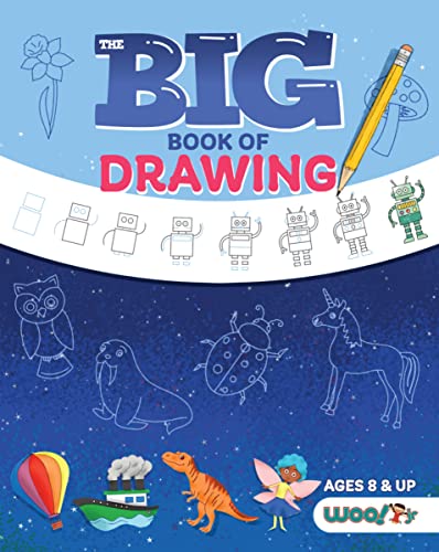 Beispielbild fr The Big Book of Drawing : Over 500 Drawing Challenges for Kids and Fun Things to Doodle (How to Draw for Kids, Children's Drawing Book) zum Verkauf von Better World Books