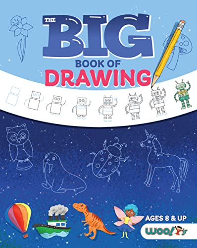 9781642506723: The Big Book of Drawing: Over 500 Drawing Challenges for Kids and Fun Things to Doodle (How to draw for kids, Children's drawing book) (Woo! Jr. Kids Activities Books)