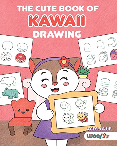 Stock image for The Cute Book of Kawaii Drawing: How to Draw 365 Cute Things, Step by Step (Fun gifts for kids; cute things to draw; adorable manga pictures and Japanese art) (Woo! Jr. Kids Activities Books) for sale by Books-FYI, Inc.
