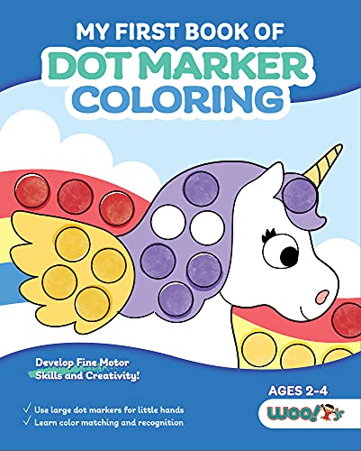 Stock image for My First Book of Dot Marker Coloring: (Preschool Prep; Dot Marker Coloring Sheets with Turtles, Planets, and More) (Ages 2 - 4) (Woo! Jr. Kids Activities Books) for sale by SecondSale