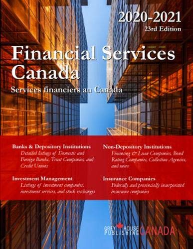 Beispielbild fr Financial Services Canada, 2020/21 : 0 zum Verkauf von AHA-BUCH GmbH