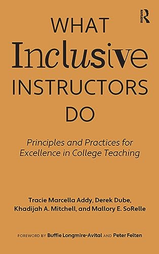 Beispielbild fr What Inclusive Instructors Do: Principles and Practices for Excellence in College Teaching zum Verkauf von Books From California