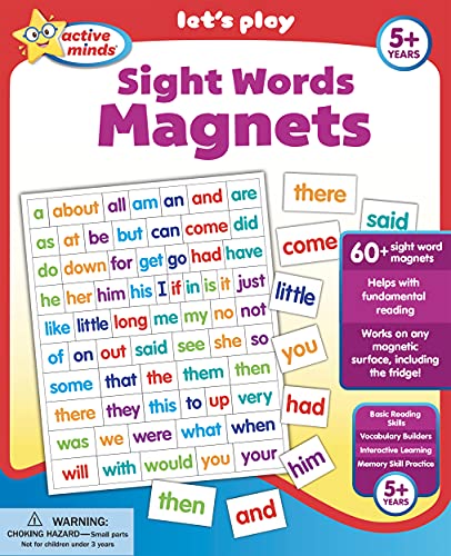 9781642690262: Active Minds Sight Words Magnets - Learn and Practice Language Building Skills needed for Reading (Ages 5 and Up)
