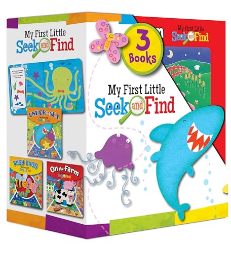 Beispielbild fr My First Little Seek and Find Activity Book 3-Book Set - Under the Sea, Busy Bugs, and On the Farm zum Verkauf von GF Books, Inc.