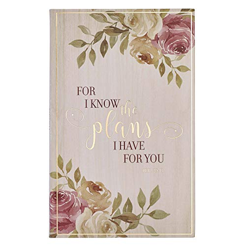Stock image for Christian Art Gifts Flexcover Journal | For I Know The Plans Jeremiah 29:11 Bible Verse | Floral Inspirational Notebook w/128 Lined Pages, 5.5 x 8.5 for sale by Goodwill of Colorado
