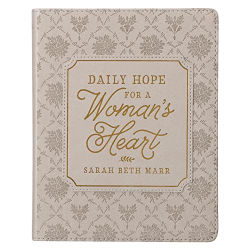 Beispielbild fr Daily Hope for a Women's Heart Devotional, Taupe Faux Leather Flexcover zum Verkauf von BooksRun