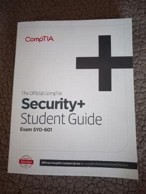 Stock image for The Official CompTIA Security + Student Guide Exam SYO-601 for sale by SecondSale