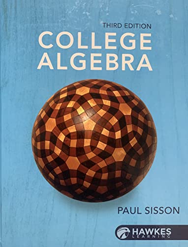Beispielbild fr College Algebra 3e Textbook zum Verkauf von TextbookRush
