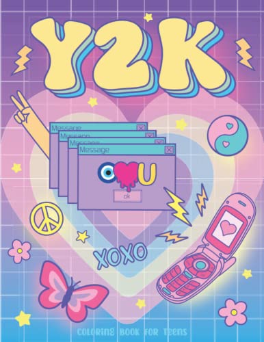 Stock image for Y2K Coloring Book for Teens: Preppy Book Early 2000s Retro Cyber Y2K Room Decor Pastel Aesthetic with Simple Drawings to Color - Kawaii Vibes with 90s . Trendy Stuff (Color your Aesthetic!) for sale by Books Unplugged