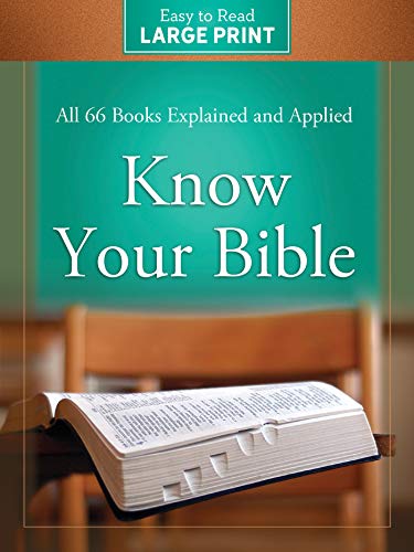 9781643526294: Know Your Bible Large Print Edition