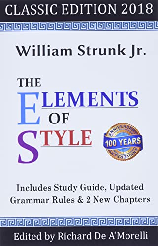 Imagen de archivo de The Elements of Style: Classic Edition (2018) a la venta por SecondSale