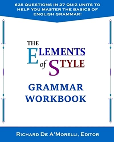 9781643990057: The Elements of Style: Grammar Workbook