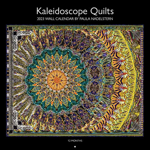 2023 Kaleidoscope Quilts Wall Calendar by Paula Nadelstern  12 months  12 x 12